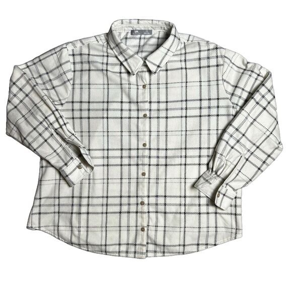 Lee Riders Women’s‎ XXXL Button Down Long Sleeve Flannel Shirt - Picture 1 of 6